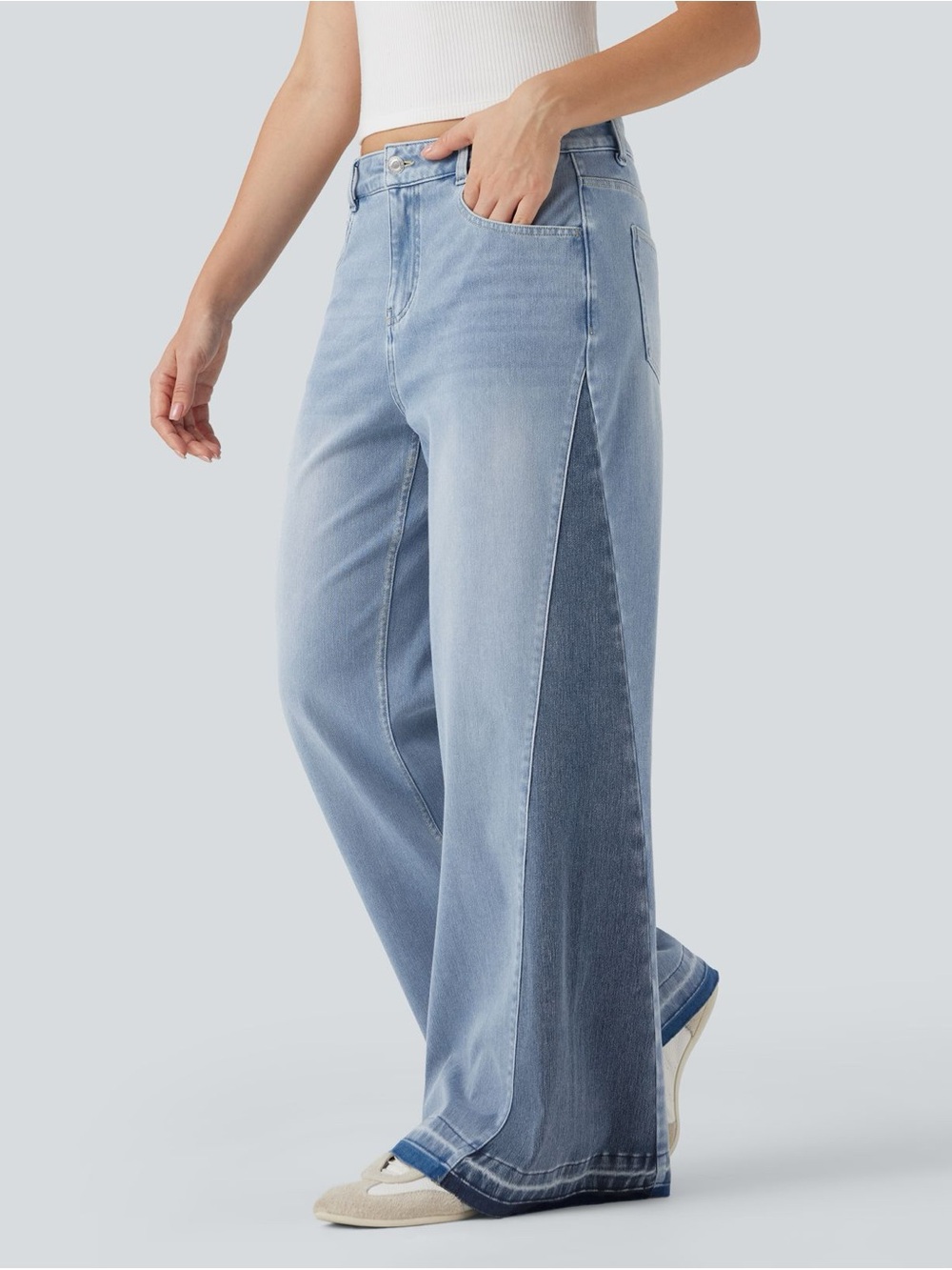 Halara Flex™ Casual Baggy Jeans with Pockets size medium